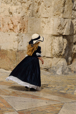 girl at Zion Gate
