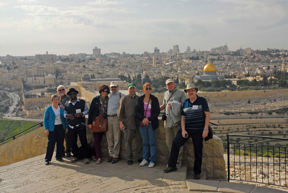 Tour's first view of Jerusalem